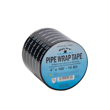 Black Swan Pipe Wrap Tape, 4" X 100Ft, 10 Mil 10280